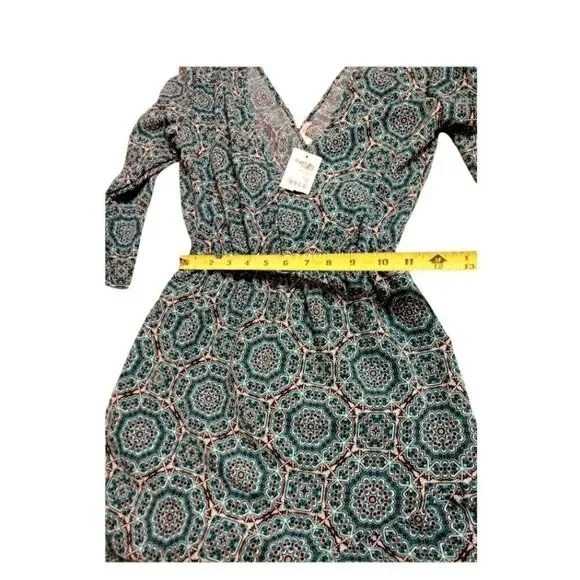 𝅺charlotte Russe romper New with tags  Green and blue Juniors Size XS - Picture 6 of 10